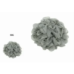 SET 2PZ SPUGNA RETE SPUGNETTA DOCCIA BAGNO ESFOLIAZIONE PELLE CORPO GRIGIA 79581