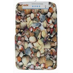 SET 3PZ TAPPETO TAPPETINI TESSUTO ARREDO BAGNO ANTISCIVOLO FANTASIA MARINA 79444