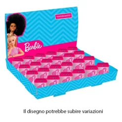 SET 24PZ TEMPERAMATITE IN LATTA QUADRATO DOPPIO FORO BARBIE SCUOLA REGALI BAMBINE 961389