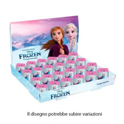 SET 24PZ TEMPERAMATITE IN LATTA QUADRATO DOPPIO FORO FROZEN SCUOLA REGALI BAMBINE 961396