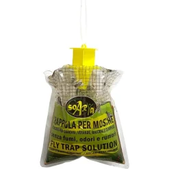 SET 12PZ TRAPPOLA PER MOSCHE INSETTI CON ESCA NATURALE ECOLOGICA SICURA UMANI ANIMALI 639719A