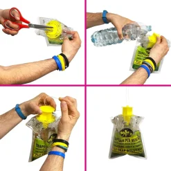 SET 12PZ TRAPPOLA PER MOSCHE INSETTI CON ESCA NATURALE ECOLOGICA SICURA UMANI ANIMALI 639719A