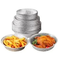 SET 10PZ VASSOIO CONTENITORE ANTIADERENTE ALLUMINIO PER FRIGGITRICE ARIA ACCESSORI CUCINA