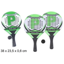 SET RACCHETTE DA SPIAGGIA BEACH BALL POWER UNISEX-ADULTO 38X23,5X0,6 CM 186160