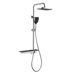 SET SALISCENDI COLONNA DOCCIA CON MISCELATORE RUBINETTO SOFFIONE DOCCETTA 87349