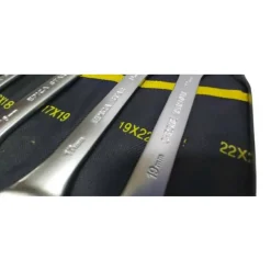 SET SERIE DA 8 PEZZI CHIAVI FISSE 8-24 MM A FORCHETTA DOPPIE CROME VANADIUM