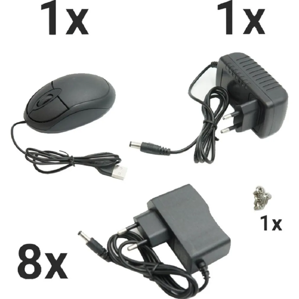 SET SISTEMA DI REGISTRAZIONE SORVEGLIANZA CCTV INTEGRATO 8 TELECAMERE 4K Q-S8PRO