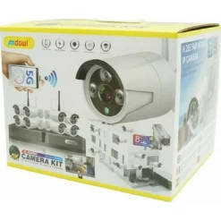 SET SISTEMA DI REGISTRAZIONE SORVEGLIANZA CCTV INTEGRATO 8 TELECAMERE 4K Q-S8PRO
