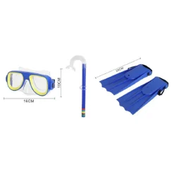 SET SUB MASCHERA 16X10CM BOCCAGLIO PINNE 28CM COLORATO NUOTO MARE ESTATE 605417