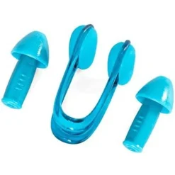 SET TAPPI ORECCHIE + CLIP NASO CON ASTUCCIO PER NUOTO 2 COLORI ASSORTITI 26032
