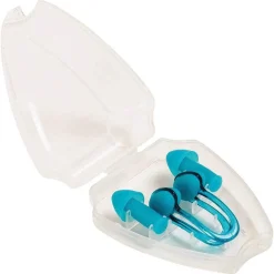 SET TAPPI ORECCHIE + CLIP NASO CON ASTUCCIO PER NUOTO 2 COLORI ASSORTITI 26032