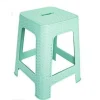 SGABELLO IN PLASTICA RATTAN VERDE ACQUA H 45,5 CM SEDIA COMPLEMENTO D'ARREDO