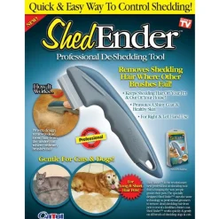 SHED ENDER SPAZZOLA PER CANI GATTI RIMUOVI PELI PELO MORTO TESTINA FISSA