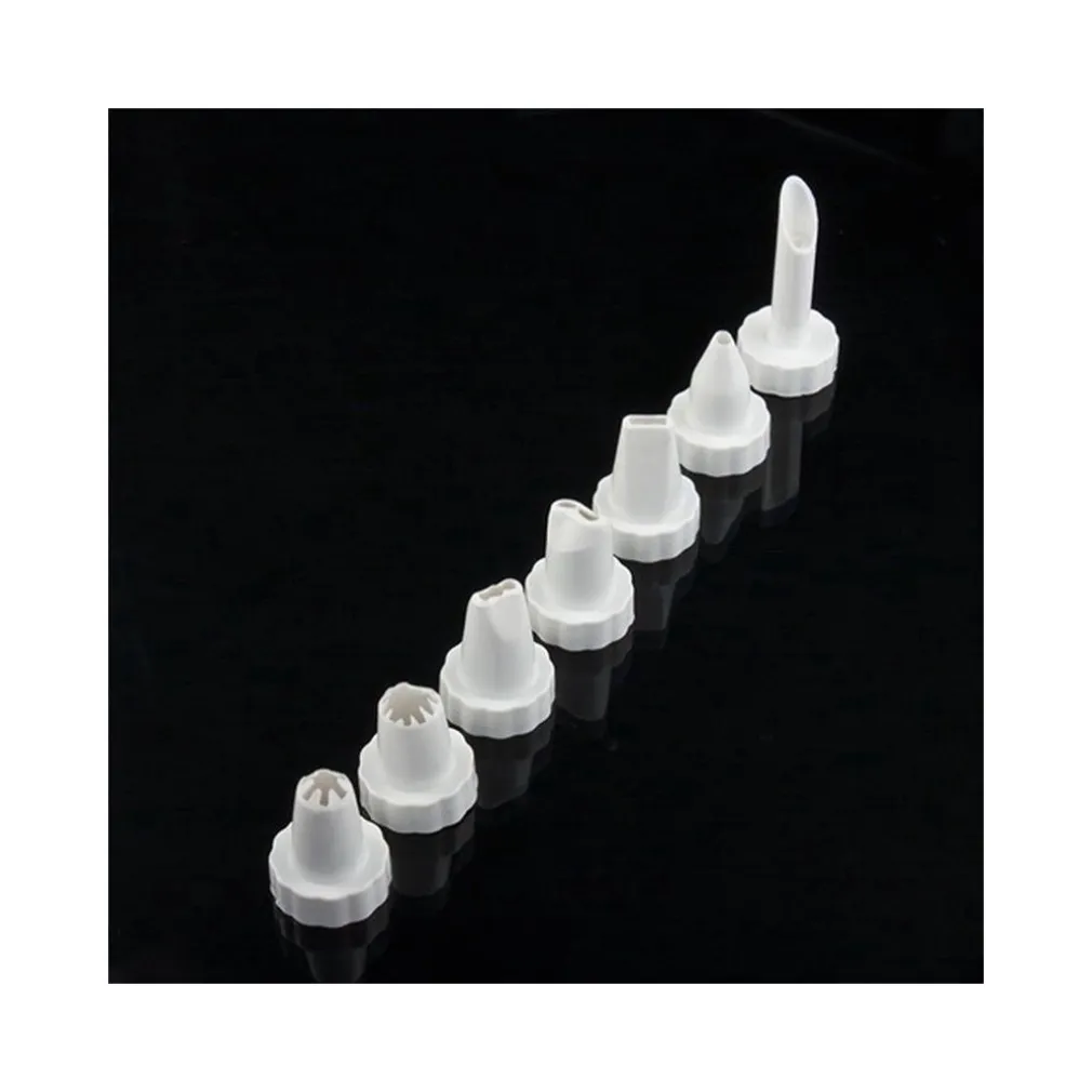 SIRINGA PER DOLCI 18CM IN PLASTICA DA PASTICCIERE CON 8 BECCUCCI ERGONOMICA