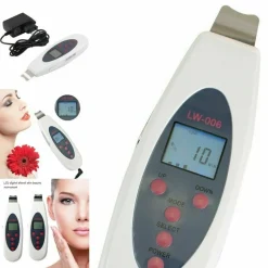 SKIN SCRUBBER DISPOSITIVO PER LA PULIZIA DELLA PELLE AD ULTRASUONI DISPLAY LW006