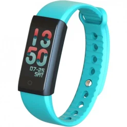 SMART BAND SMARTBAND BRACCIALE AZZURRO OROLOGIO BLUETOOTH PER ANDROID IOS
