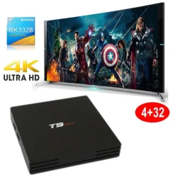 SMART TV BOX T9 PRO ANDROID 7.1.2 4GB RAM 32GB 4K IPTV GPU 5 CORE QUAD WIFI