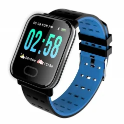 SMART WATCH A6 BRACCIALE PRESSIONE SANGUIGNA FREQUENZA CARDIACA MONITOR FITNESS