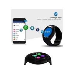 SMART WATCH Y1 1,2 POLLICI BLUETOOTH ANDROID IOS CON SLOT SIM CARD E MICRO SD