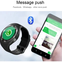 SMART WATCH Y1 1,2 POLLICI BLUETOOTH ANDROID IOS CON SLOT SIM CARD E MICRO SD