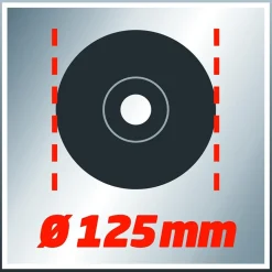 SMERIGLIATRICE ANGOLARE EINHELL TC-AG 125 850 Watt 125 mm DIAMETRO DISCHI