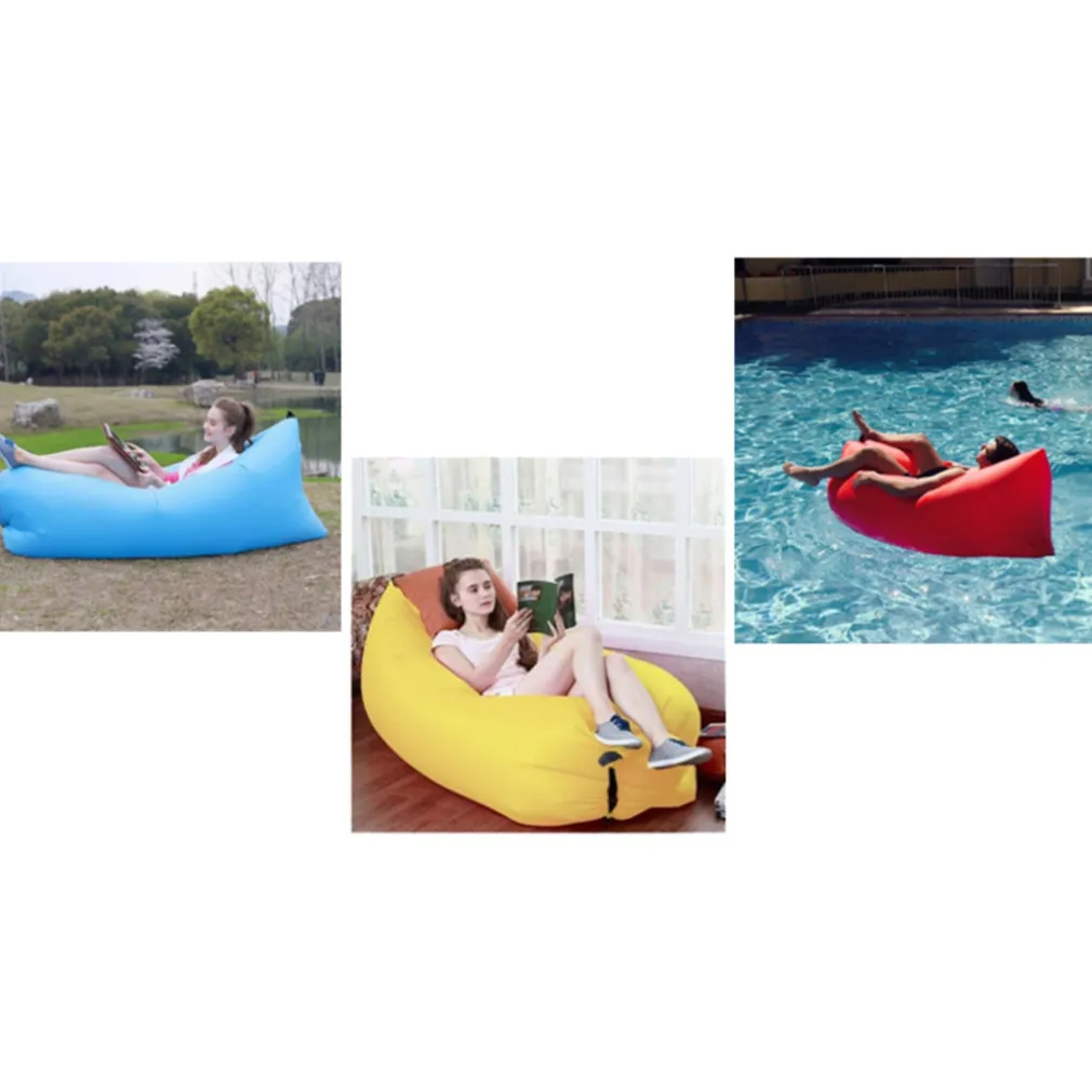 SOFA SACCO GONFIABILE MATERASSINO SPIAGGIA ARIA RELAX PISCINA DIVANO AMACA POUF