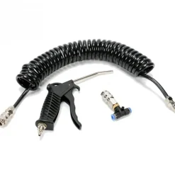 SOFFIATORE PISTOLA UGELLO PER COMPRESSORE CON TUBO ARIA COMPRESSA A SPIRALE