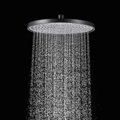 SOFFIONE DOCCIA TONDO IN ABS 22,5 CM UGELLI FORI BAGNO MISCELATORE FILTRO 87133