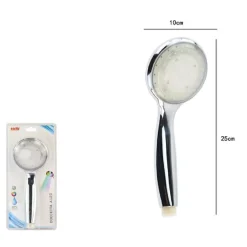 SOFFIONE LED RGB DOCCETTA A TELEFONO 25 CM CROMOTERAPIA DOCCIA EMOZIONALE 79899