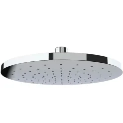 SOFFIONE PER DOCCIA ANTICALCARE IN ABS CROMATO EFFETTO PIOGGIA TONDO 22 CM 59226