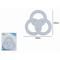 SOFFIONE PER DOCCIA BAGNO 3 ANELLI IN ABS MISCELATORE DOCCETTA MULTIGETTO 87514