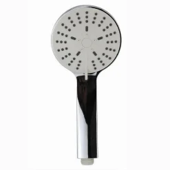 SOFFIONE TONDO DOCCIA 10 X 23 CM DOCCETTA MULTIGETTO DI 3 TIPI REGOLABILE 69046