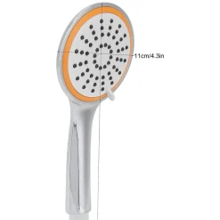 SOFFIONEE DOCCIA UNIVERSALE ANTICALCARE CON 3 FUNZIONI FISSAGGIO A PARETE MURO