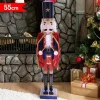 SOLDATO SCHIACCIANOCI DI NATALE IN LEGNO ALTEZZA 55 CM DECORAZIONI NATALIZIE