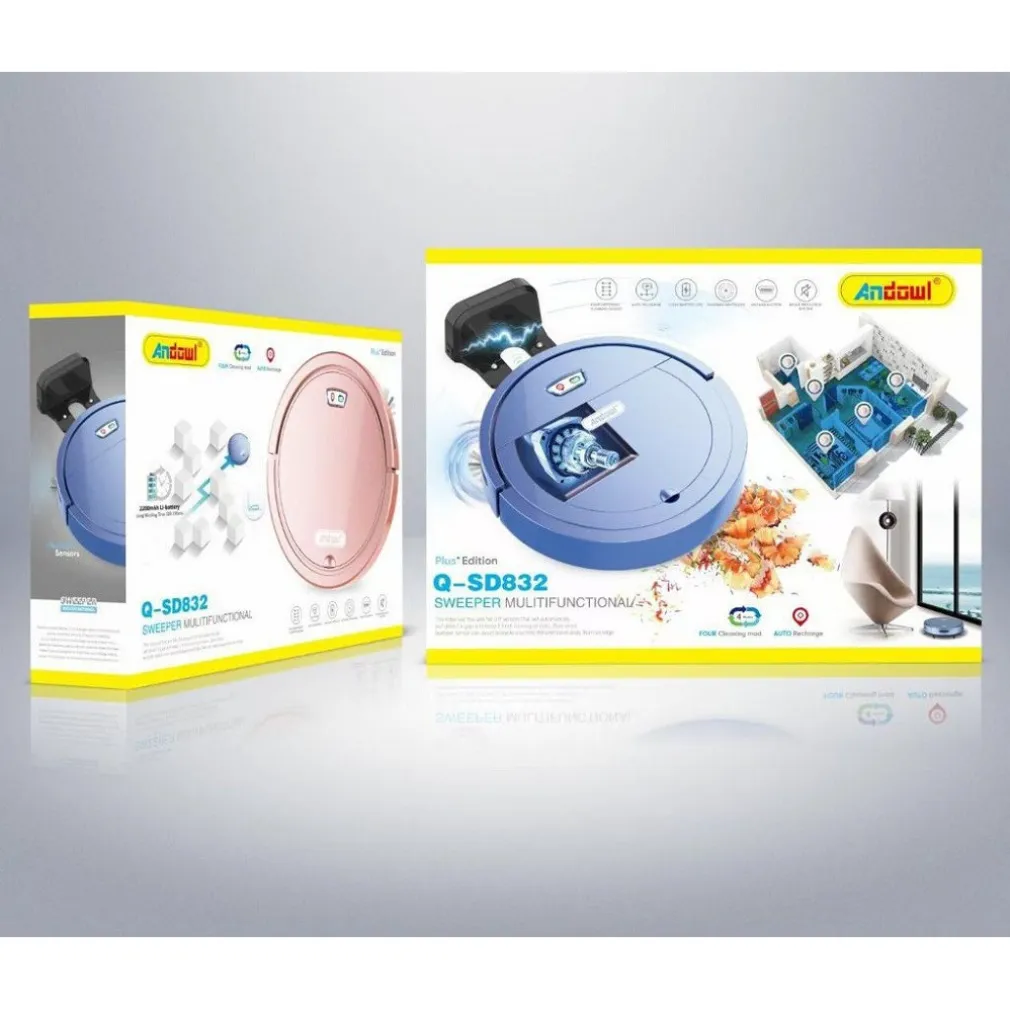 SPAZZATRICE ROBOT ASPIRAPOLVERE ELETTRICA INTELLIGENTE MULTIFUNZIONE Q-SD832