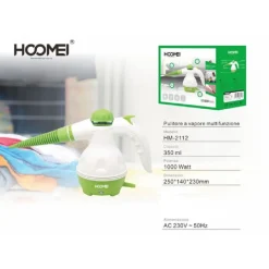 SPAZZOLA A VAPORE 1000 WATT PULITORE MULTIFUNZIONE SGRASSA E STERILIZZA HM-2112