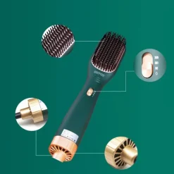 SPAZZOLA AD ARIA ELETTRICA MULTIFUNZIONALE ASCIUGA PETTINA CAPELLI 1000W Q-M623