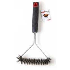 SPAZZOLA BARBECUE PER LA PULIZIA DELLA GRIGLIA TRIANGOLARE SETOLE ACCIAIO 2406325