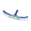SPAZZOLA CURVA CON ATTACCO A CLIP PER LA PULIZIA PARETI FONDO PISCINA 45CM 42394