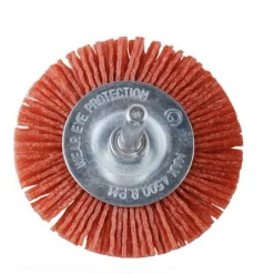 SPAZZOLA PER LUCIDARE FILI NYLON PUNTA ABRASIVA LEVIGARE PUNTE PER TRAPANO 75MM