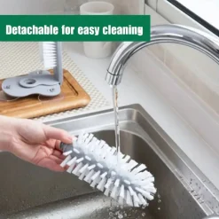 SPAZZOLA PER PULIZIA BOTTIGLIA LAVATAZZINE TAZZA BICCHIERE LAVELLO CUCINA CASA