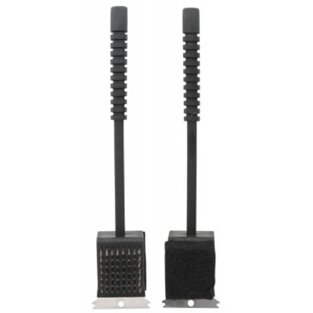 SPAZZOLA PER PULIZIA GRIGLIA GRILL BARBECUE BBQ 3 IN 1 MANICO IN PLASTICA 37 CM