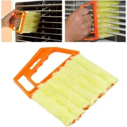 SPAZZOLA PER PULIZIA PERSIANE 7 LAMELLE IN MICROFIBRA LAVABILE PER TENDE CONDIZIONATORI