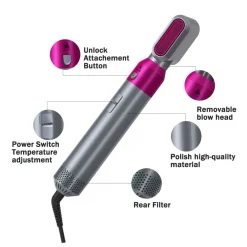 SPAZZOLA PIASTRA ARRICCIACAPELLI PHON ASCIUGACAPELLI 5IN1 MULTIFUNZIONE CERAMICA