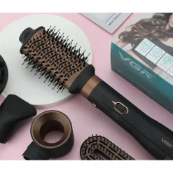 SPAZZOLA PIASTRA ASCIUGACAPELLI AD ARIA CALDA 6IN1 V-491 STYLER MULTIFUNZIONALE