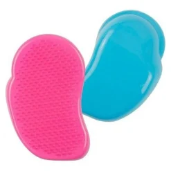 SPAZZOLA PORTATILE DA BORSA DISTRICANTE PER CAPELLI COLORATA ADULTI E BAMBINI