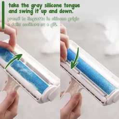 SPAZZOLA RIMUOVI PELI A RULLO CON CONTENITORE PER CANI E GATTI ANIMALI DOMESTICI