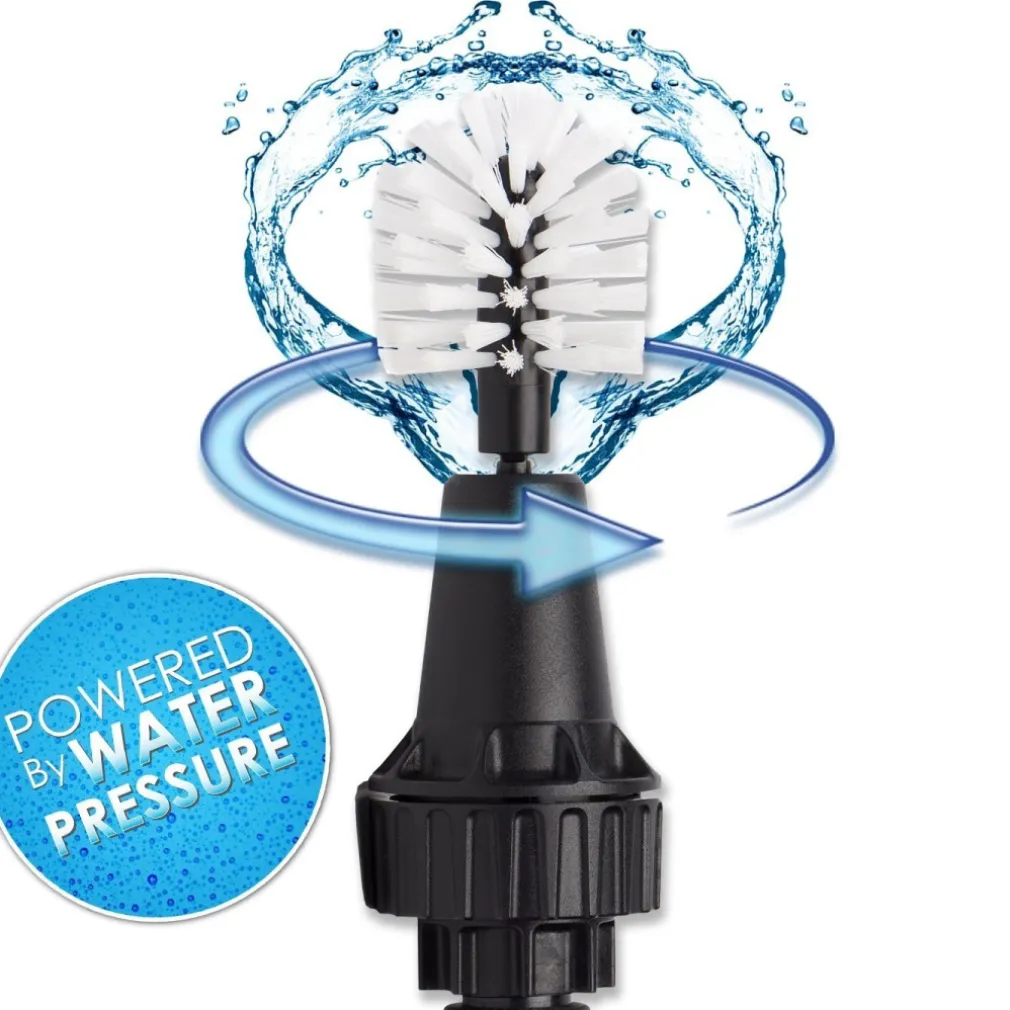 SPAZZOLA ROTANTE ACQUA PULISCI MOTO AUTO BICICLETTA LAVAGGIO CERCHIONI BRUSHHERO