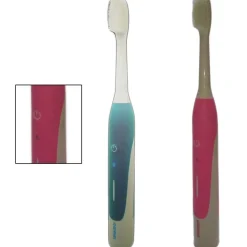 SPAZZOLINO DA DENTI DA VIAGGIO ELETTRICO CON 3 TESTINE RICAMBIO PULIZIA DENTI