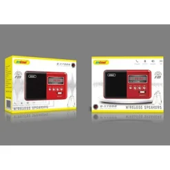 SPEAKER WIRELESS BLUETOOTH RICARICABILE ALTOPARLANTE RADIO FM PORTATILE Q-Y7000